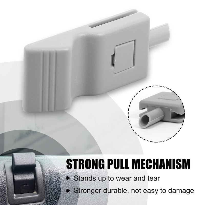 RDBS 2PCS Gray Interior Front or Rear Side Door Lock Knob Tab Car Window Locker Compatible with Chevrolet GMC Silverado Sierra 2007-2013, 07 Classic Model Excluded - Image 4